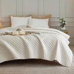 Wondnuga Luxury Soft Velvet Quilt Set Queen Size - Lightweight Bedding. Fixed Price $109.07.