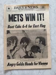 York Daily Newspaper-section C, October 2, 1973, Cover-mets Win Nl East. Fixed Price $24.99.