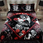 Geembi Gothic Skull King Bedding Set - Valentines Day Gift For Couples. Fixed Price $90.33.