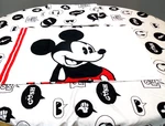 Mickey Mouse Twin Sheet With Pillowcase Jay Franco. White, Black, Red.. Fixed Price $12.99.