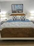 Martha Stewart Floral Scallop Vine King Cotton Quilted Bedspread Floor Length. Fixed Price $40.00.