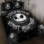Jack Skellington Face Could Your Worst Nightmare Halloween Quilt Bed Set. Fixed Price $67.50.