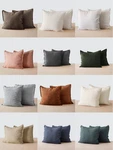 Brand The Citizenry Stonewashed Linen Euro Shams Multiple Colors Available. Fixed Price $34.99.