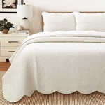 Cozy Line Home Fashions 100% Cotton Medallion Off White Matelasse Embossed Be.... Fixed Price $115.90.