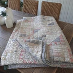 Vintage Ralph Lauren Quilt Full/queen Blue Cotton Patchwork Gingham Reversible. Fixed Price $348.00.