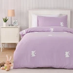 Jack & Ava Nibbles The Bunny Embroidered Kids Quilt Cover Set (lilac) - Single. Fixed Price $75.21.