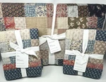 Pottery Barn Mila Patchwork Reversible Quilt King + 2 Euro Shams New. Fixed Price $359.96.