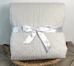 Pottery Barn Belgian Flax Linen Diamond Quilt Full/queen - Soft Gray. Fixed Price $139.00.