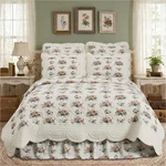 Vhc Brands Rosehill Cottage Floral Scalloped Cotton Queen Quilt - 90X90. Fixed Price $179.95.