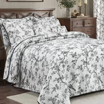 Evenhug 100% Cotton Quilt Queen Size Black Bird Bedding Set Double Printing L.... Fixed Price $77.42.