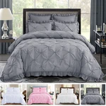 Hig 5 Piece Comforter Set Pinch Pleat Scallop Fringe Classic Bedding Collection. Fixed Price $52.24.