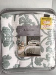 New Keeco London Bedspread Queen Quilt Mint Green Floral Cream. Fixed Price $65.00.
