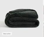 Nwot Quince King Cal Velvet Channel Quilt Forest Green. Fixed Price $129.99.