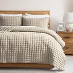 Wdcozy Beige Queen Size Quilt Bedding Sets With Pillow Shams, Cream Tan Lightwei. Fixed Price $57.98.