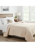 Threshold Cotton Linen Diamond Stitch Quilt- KHAKI-FULL/QUEEN-88"X92"- New. Fixed Price $29.00.