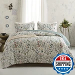 Bupird Floral Quilt Set King 3 Pieces Soft Lightweight Microfiber Bedspread. Fixed Price $91.02.