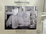 Nwt Southern Living Heirloom Linen Quilt White Queen Beachy Coastal. Fixed Price $141.55.