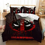Black And Red Smiling Face 3D Quilt Duvet Doona Cover Set Pillow Case Print. Fixed Price $71.27.