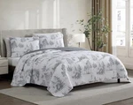 Lenox 3 Piece Winter Gray Quilt Set King Size New Package. Fixed Price $74.99.