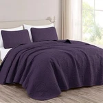 Chezmoi Collection Austin 3-PIECE Oversized Bedspread Coverlet Set (king, Pur.... Fixed Price $69.27.
