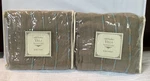 2 Noble Excellence Villa Signature Fontaine Linen Blend Euro Shams New!. Fixed Price $44.00.