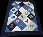 Pottery Barn Teen Quilt Twin Mlb Baseball National League 64"X84" Heavy Stitched. Fixed Price $112.50.