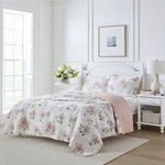 Laura Ashley Honeysuckle Quilt Set 3PC 100% Cotton Reversible Natural Breathable. Fixed Price $149.99.