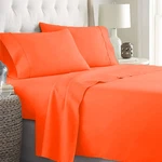Superior Bedding Collection 1000TC Egyptian Cotton Us Sizes Orange Solid. Fixed Price $149.44.