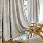 Elegant Pinch Pleated Linen Blend Curtains, 70%-80% Blackout, 52"X108. Fixed Price $133.99.