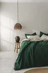 100% Hemp Duvet Cover Set - Stone Washed Bedding With Coconut Buttons. Fixed Price $89.00.