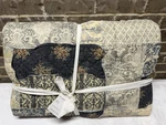 Pottery Barn /queen Delaney Handcrafted Patchwork Cotton Quilt Multi Blues New. Fixed Price $227.77.