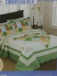 New Cracker Barrel "jane" King Sz 110"X95" Country Patchwork Quilt Embroidered. Fixed Price $104.99.