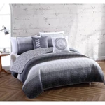Geneva Home Avondale Manor King Sz Reversible Coverlet Black & Gray Quilt Design. Fixed Price $35.00.