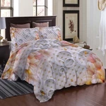 Gold Pearl Rivet 3D Printing Duvet Quilt Doona Covers Pillow Case Bedding Sets. Fixed Price $107.06.