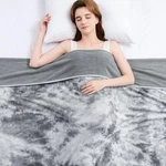 Topcee Cooling Throw Blanket For Night Sweats 50" 70", 01-GREY Watercolor. Fixed Price $37.35.