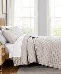 Southshore Fine Linens Luxurious 100% Viscose 3 Piece Queen Quilt Set Bone. Fixed Price $124.99.
