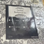 Bella Home Collections Reversible Quilted Bedspread Set Queen Gray Floral. Fixed Price $26.00.