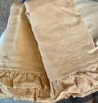 Ralph Lauren San Luca Linen Pair Of King Shams Beige. Fixed Price $125.00.