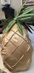 Rare Find Bess Pineapple Pillow Gold Plush Home Decor Tropical Satin Hawaii 20". Fixed Price $21.00.