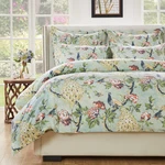 Greenland Home 3-PIECE Cotton Duvet Cover Set Full/queen Jade Victorian Bedding. Fixed Price $136.99.