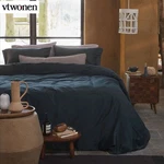 Earth Dark Blue Quilt Cover Set By Vtwonen. Fixed Price $152.13.