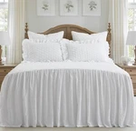 Levtex Home Rowan Bedspread Set King And Two Shams Diamond White. Fixed Price $85.00.