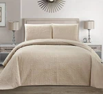Fancy Collection Embossed Coverlet Bedspread Size Set Solid # Austin (be.... Fixed Price $55.43.