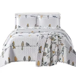 Royal Tradition Ayat-birds Reversible Coverlets, Full Over-sized 3PC Quilt Se.... Fixed Price $72.23.