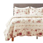 Greenland Home Antique Rose Full/queen Quilt Set, Ecru (3 Piece). Fixed Price $112.68.