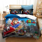 Super Mario Odyssey Single/double/queen/king Bed Quilt Cover Set. Fixed Price $44.92.