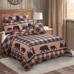 Virah Bella - Cabin Life (brown) Lightweight Reversible Quilt Set. Fixed Price $79.95.
