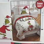 Grinch Twin Quilt & Sham Set, Christmas Theme, Max, Nwt. Fixed Price $49.99.