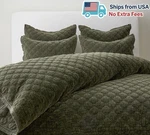 Pottery Barn Velvet Lattice Handcrafted Quilt. Fixed Price $178.99.
