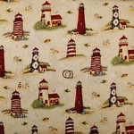 Boneful Fabric Fq Cotton Quilt American Usa Beach Lighthouse Seagull Bird Ocean. Fixed Price $5.65.